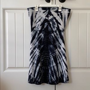 Strapless Express tie dye dress- M